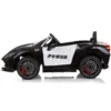 Masinuta electrica pentru copii Chipolino Police black 50W cu telecomanda