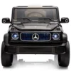 Masinuta electrica pentru copii Chipolino SUV Mercedes EQG Black cu scaun din piele