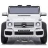 Masinuta electrica pentru copii Chipolino SUV Mercedes Maybach G650 white cu scaun din piele