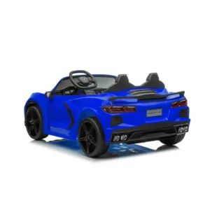Masinuta electrica pentru copii Corvette Stingray albastru 90W cu telecomanda