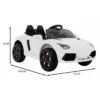 Masinuta electrica pentru copii Future BBH-1188 alb 70W cu telecomanda