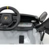 Masinuta electrica pentru copii Lamborghini Invencible alb 140W cu telecomanda