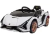 Masinuta electrica pentru copii Lamborghini Sian Alb 78W cu telecomanda