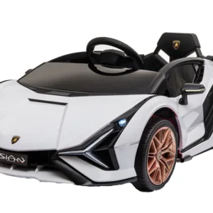 Masinuta electrica pentru copii Lamborghini Sian Alb 78W cu telecomanda