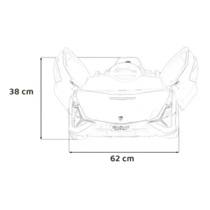 Masinuta electrica pentru copii Lamborghini Sian verde 106W cu telecomanda