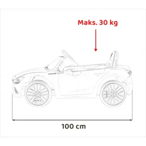 Masinuta electrica pentru copii Maserati Ghibli rosu 60W cu telecomanda
