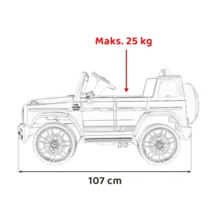 Masinuta electrica pentru copii Mercedes AMG G63 Negru 50W cu telecomanda