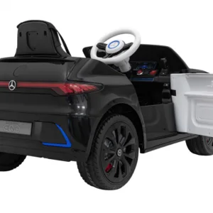 Masinuta electrica pentru copii Mercedes Benz EQA Black 70W cu scaun de piele