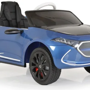 Masinuta electrica pentru copii Mercedes Benz EQA Blue 70W cu scaun de piele
