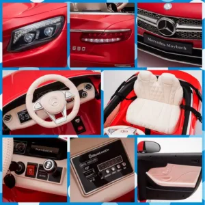 Masinuta electrica pentru copii Mercedes Maybach S650 Red cu licenta