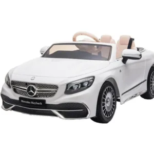 Masinuta electrica pentru copii Mercedes Maybach S650 White cu licenta