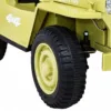 Masinuta electrica pentru copii Military Retro 4x4 bej 140W cu telecomanda