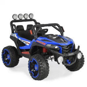 Masinuta electrica pentru copii Moni Jakarta Blue 12V 140W de teren 4x4 cu telecomanda