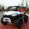 Masinuta electrica pentru copii Nichiduta 12V Off Road Race White cu telecomanda 2.4G