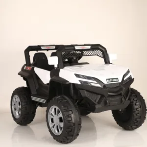 Masinuta electrica pentru copii Nichiduta Jeep Jumbo 4x4 White 140W cu slow start si functie leganare