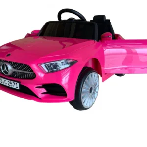 Masinuta electrica pentru copii Nichiduta Mercedes Benz CLS350 Pink 60W cu scaun piele si roti eva
