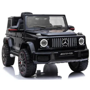 Masinuta electrica pentru copii Nichiduta Mercedes Benz G63 AMG 70W Black cu telecomanda si roti moi Eva