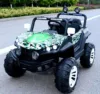 Masinuta electrica pentru copii Nichiduta Shadow Green Army 140W 4x4