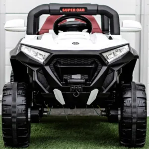Masinuta electrica pentru copii Nichiduta Super Car White 12V 70W cu telecomanda