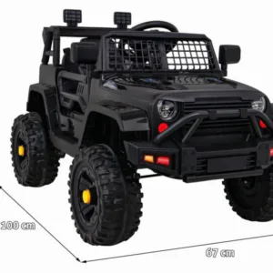 Masinuta electrica pentru copii Novokids Dark Knight Jeep PRO Negru