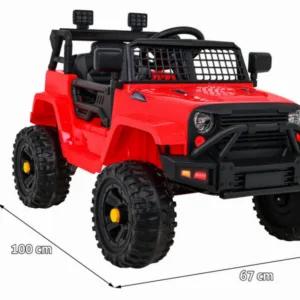 Masinuta electrica pentru copii Novokids Dark Knight Jeep PRO Rosu