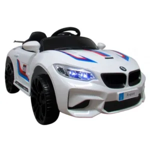 Masinuta electrica pentru copii R-Sport 70W Cabrio B6 LBB-1200 alba cu telecomanda