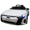 Masinuta electrica pentru copii R-Sport 70W cu telecomanda Audi E-Tron alb