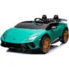 Masinuta electrica pentru copii RC 12V Lamborghini Sian 311 verde 90W cu 2 locuri