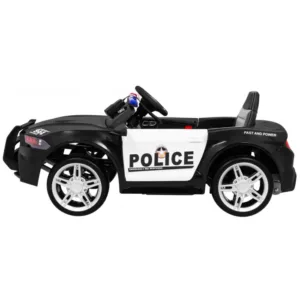 Masinuta electrica pentru copii T Sport Police Negru 70W cu telecomanda