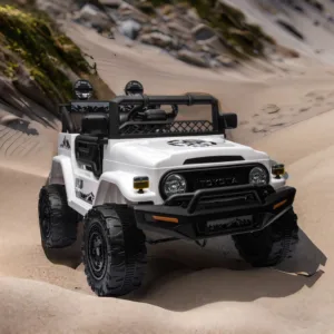 Masinuta electrica pentru copii Toyota FJ Cruiser White 70W cu telecomanda