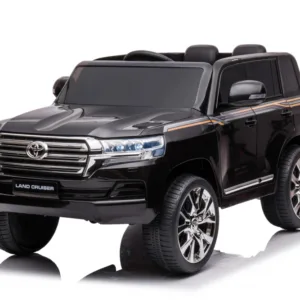 Masinuta electrica pentru copii Toyota Landcruiser Black cu roti EVA