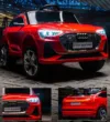 Masinuta electrica pentru copii cu licenta Audi E-Tron Sportback Red cu telecomanda 2.4G