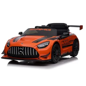 Masinuta electrica pentru copii cu licenta Mercedes Benz AMG Orange cu echipare Premium