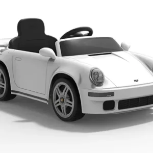 Masinuta electrica pentru copii cu licenta Porsche RUF CTR Alb Echipare Premium