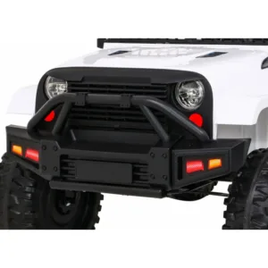 Masinuta electrica pentru cpoii Jeep Dark Night alb 70W cu telecomanda