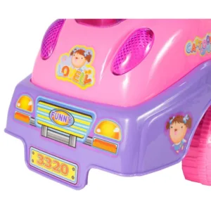 Masinuta fara pedale Ride-On Malplaycu Pink Butterfly cu 17 melodii