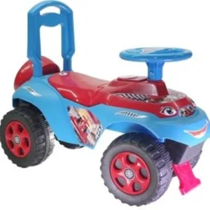 Masinuta fara pedale copii Ride-On Music 0142R05 Albastru Rosu cu sunete si greutate maxima admisa de 30 kg