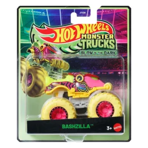 Masinuta fosforescenta Hot Wheels Monster Trucks scara 1:64