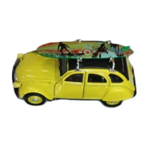 Masinuta metalica Welly Citroen cu placa de surf