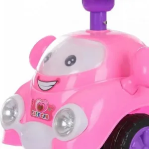 Masinuta pentru copii Novokids Super Happy Car Roz fara pedale