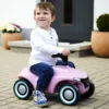 Masinuta pentru copii fara pedale Big Bobby Car Neo rose cu roti din cauciuc silentios