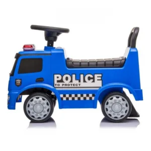 Masinuta pentru copii fara pedale Ecotoys Mercedes Politie Albastru
