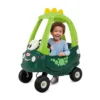 Masinuta pentru copii fara pedale Little Tikes Cozy Coupe Go Green actionata cu picioarele