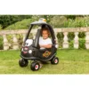 Masinuta pentru copii fara pedale Little Tikes Taxi Cozy Coupe neagra  actionata cu picioarele