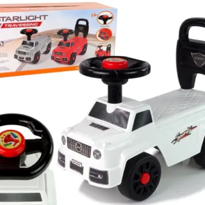 Masinuta pentru copii fara pedale Starlight White