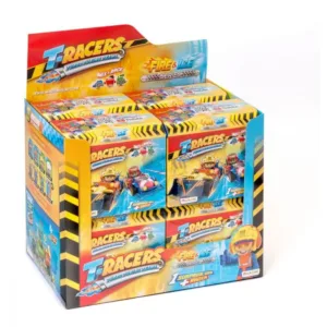 Masinuta si figurina surpriza T-Racers Fire and Ice