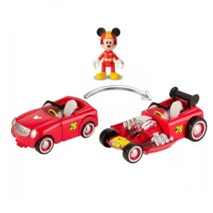 Masinuta transformabila cu figurina Mickey and the Roadster Racers