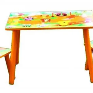 Masuta copii din MDF cu doua scaune Novokids My first table