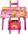 Masuta copii din MDF cu doua scaune Novokids My first table