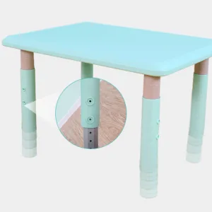 Masuta din plastic pentru copii 60x60 cm cu inaltime reglabila pe 7 nivele